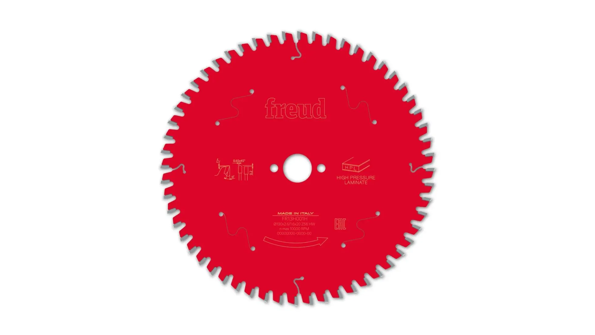 Kreissägeblatt HM 190 x 2.6/1.6 x 20 mm, Z=56