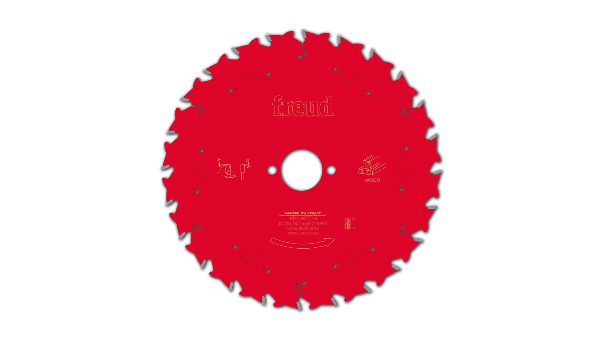 Kreissägeblatt HM 200 x 2.4/1.6 x 30 mm, Z=24