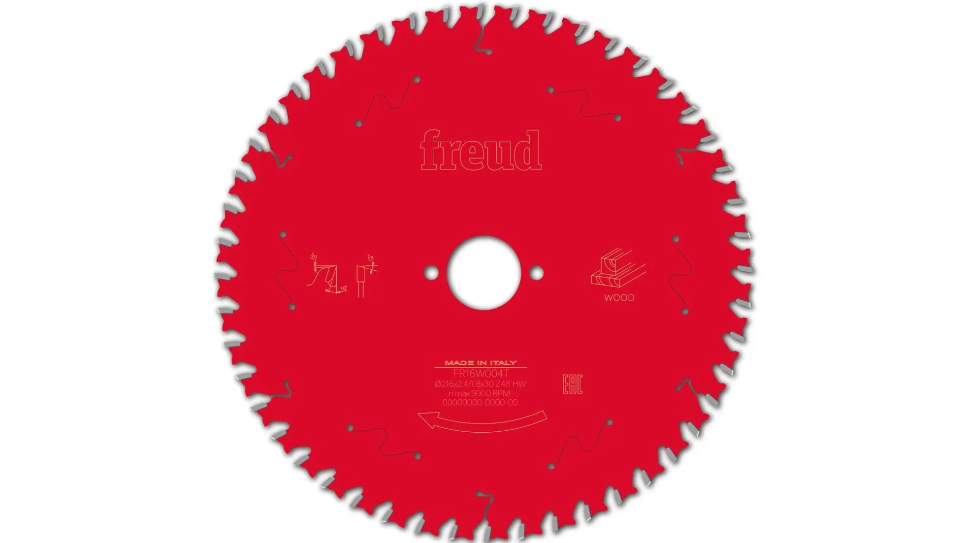 Kreissägeblatt HM 216 x 2,4/1,8 x 30 mm, Z=48