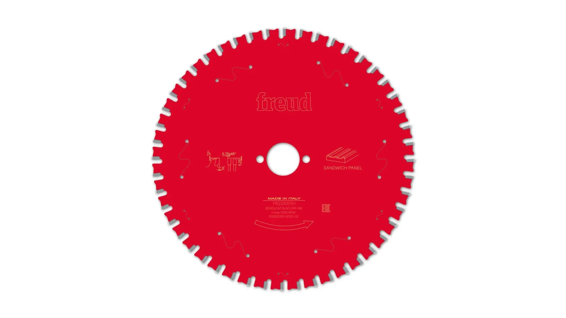 Kreissägeblatt HM 240 x 2.6/1.6 x 30 mm, Z=48