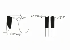 Kreissägeblatt HM 250 x 3,2/2,2 x 30 mm, Z= 48