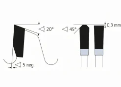 Kreissägeblatt HM 250 x 3,2/2,5 x 30 mm, Z= 60