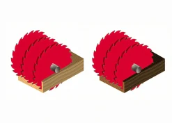 Kreissägeblatt HM 250 x 2,2/1,6 x 30 mm, Z=20+2