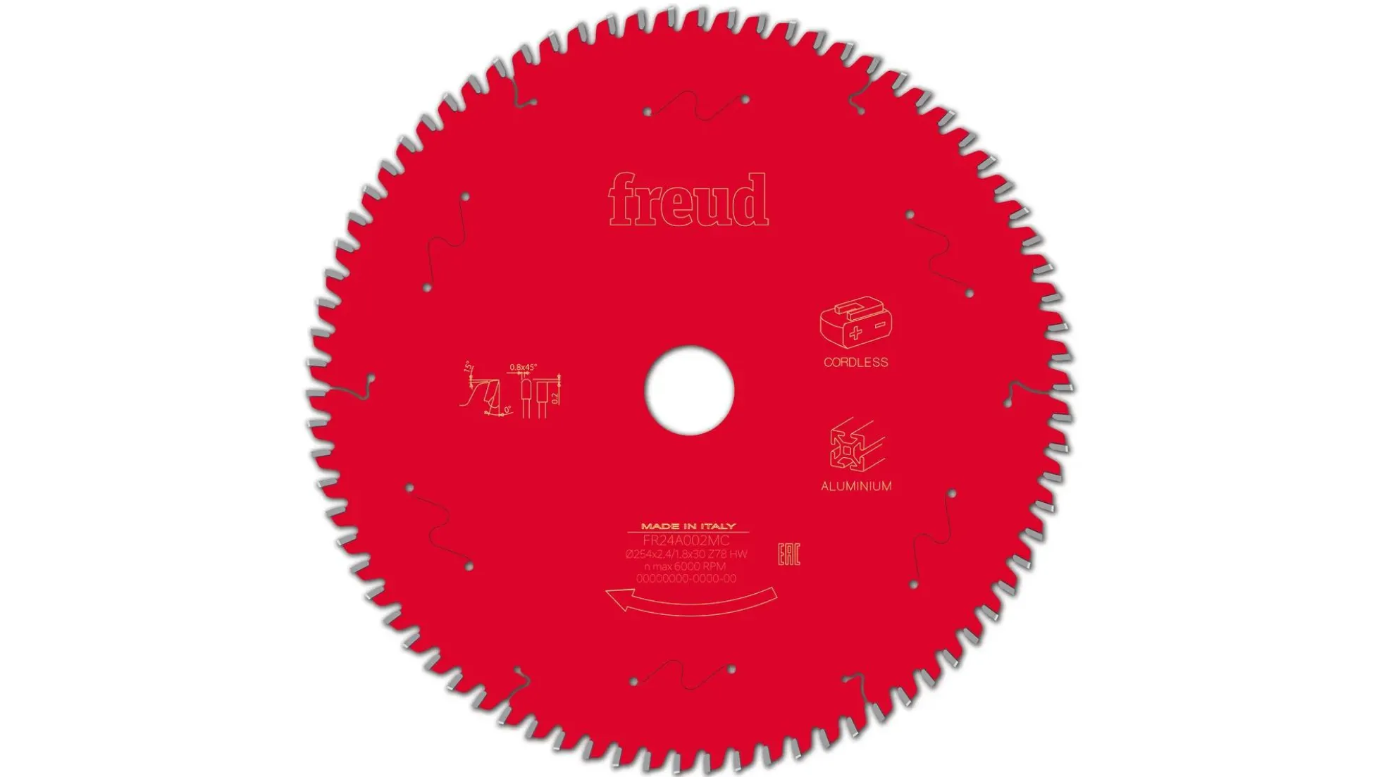 Kreissägeblatt HM 254 x 2,4/1,8 x 30 mm, Z=78