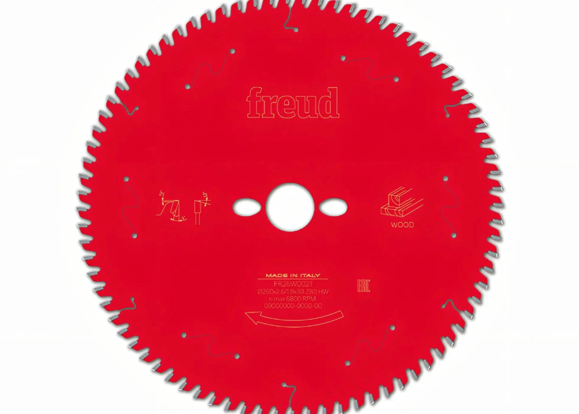 Kreissägeblatt HM 260 x 2.6/1.8 x 30 mm, Z=80