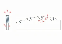 Kreissägeblatt HM 250 x 2,5/1,6 x 30 mm, Z=24 FZ