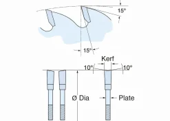 Kreissägeblatt HM 250 x 3,0/2,0 x 30/25,4/20/16 mm, Z=24 WZ