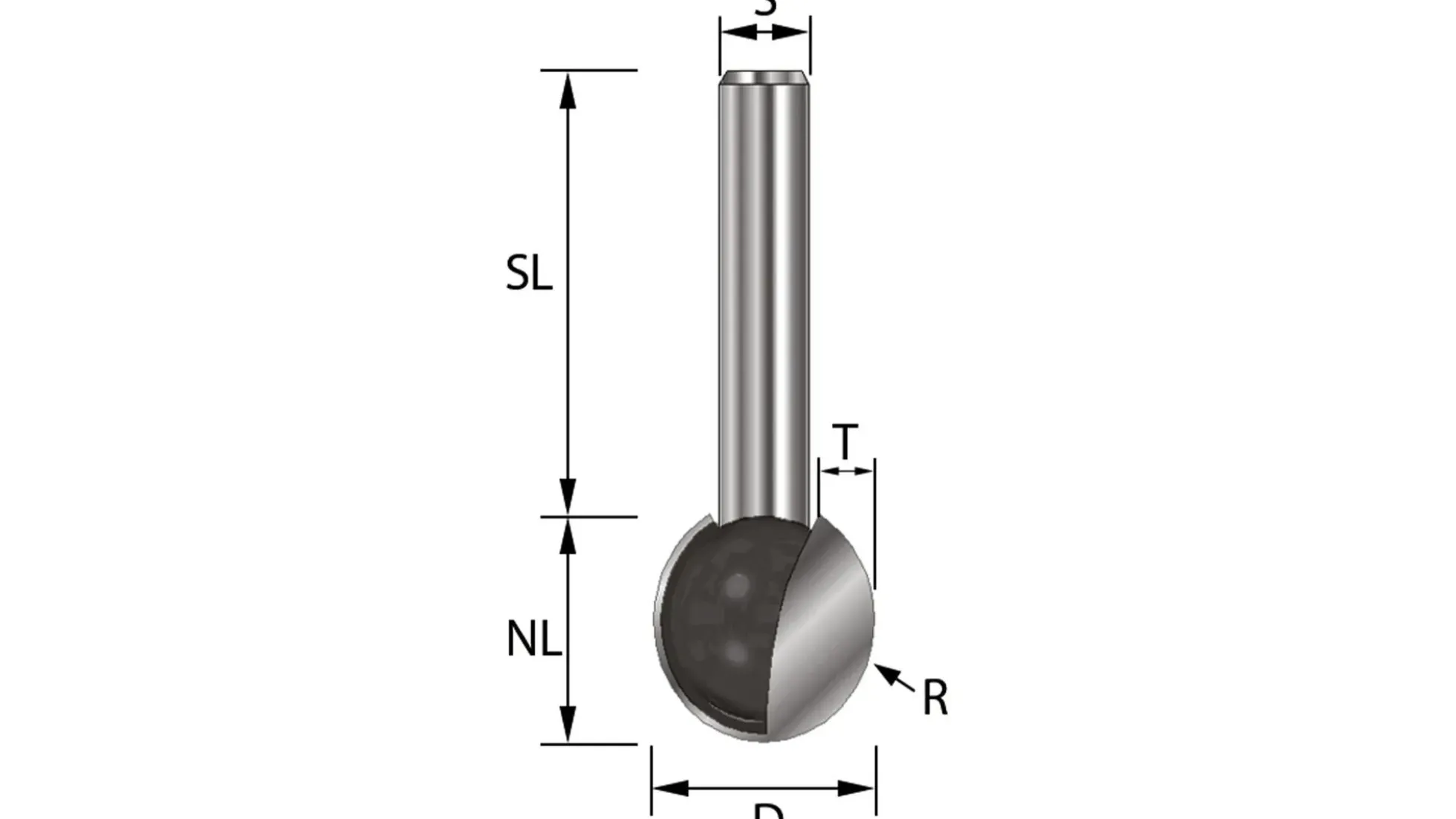 Kugelfräser D14