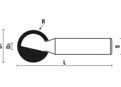 Kugelfräser D1 16 mm