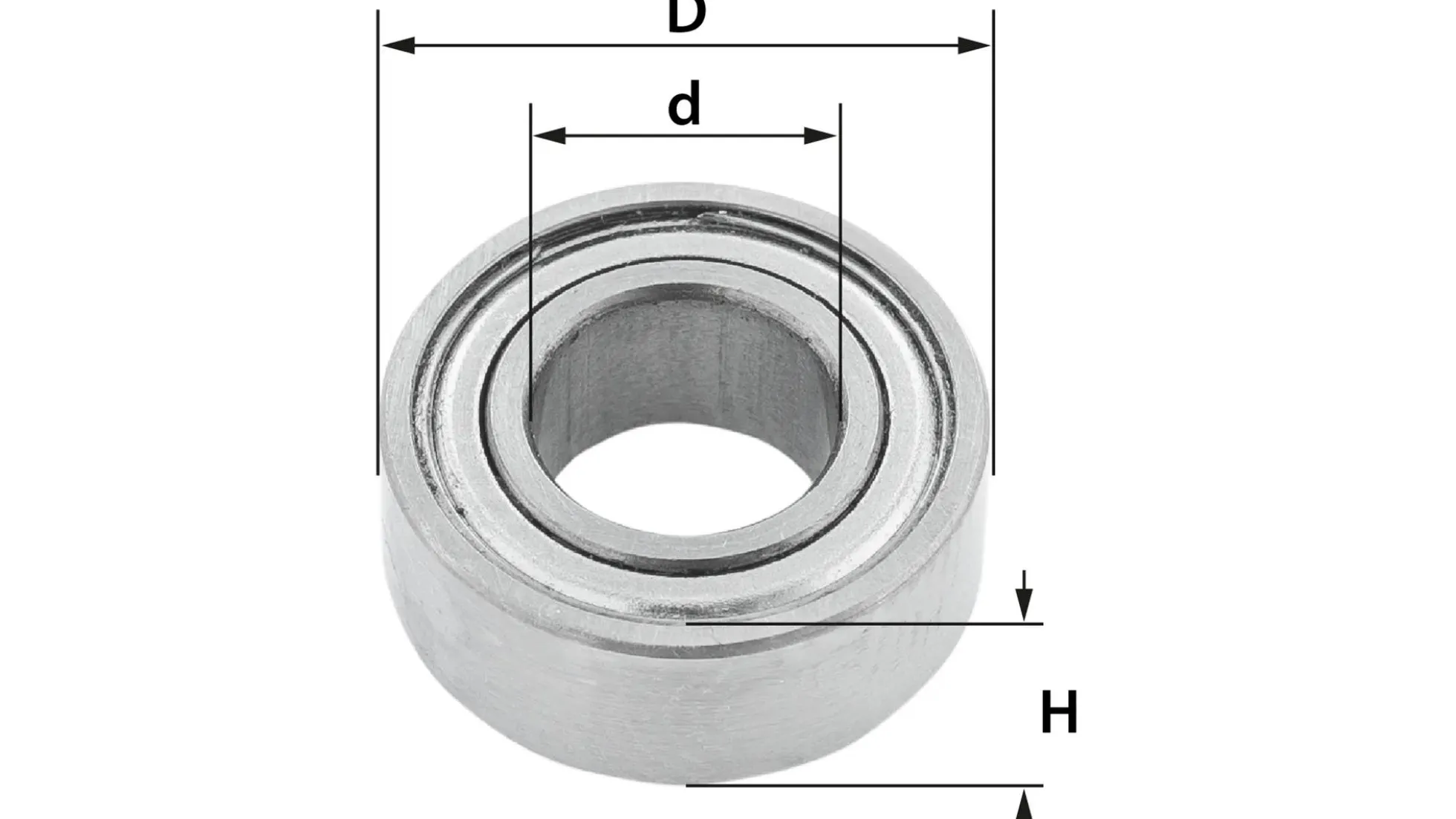 Kugellager für Oberfräser Ø 12,7 mm