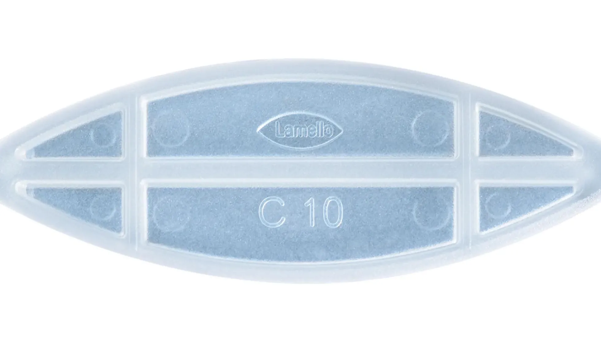 LAMELLO C10 transparente Lamelle, 300 Stück
