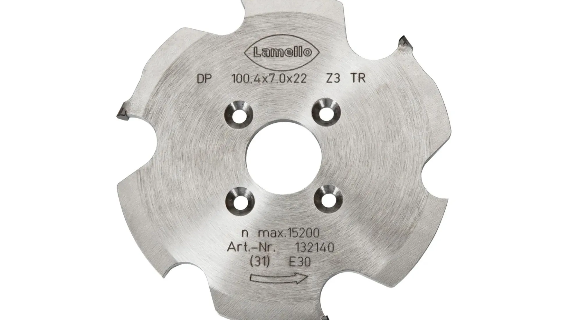 LAMELLO P-System Nutfräser für Zeta, DP, Ø100.4x7xØ22 mm, Z3, NL