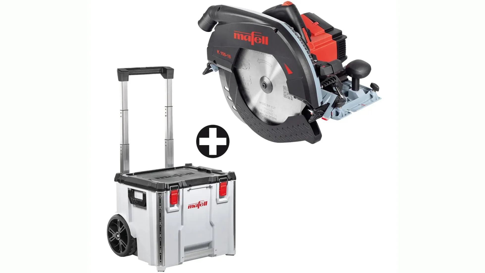 Mafell Akku-Handkreissäge K 105-18 PURE + Trolley