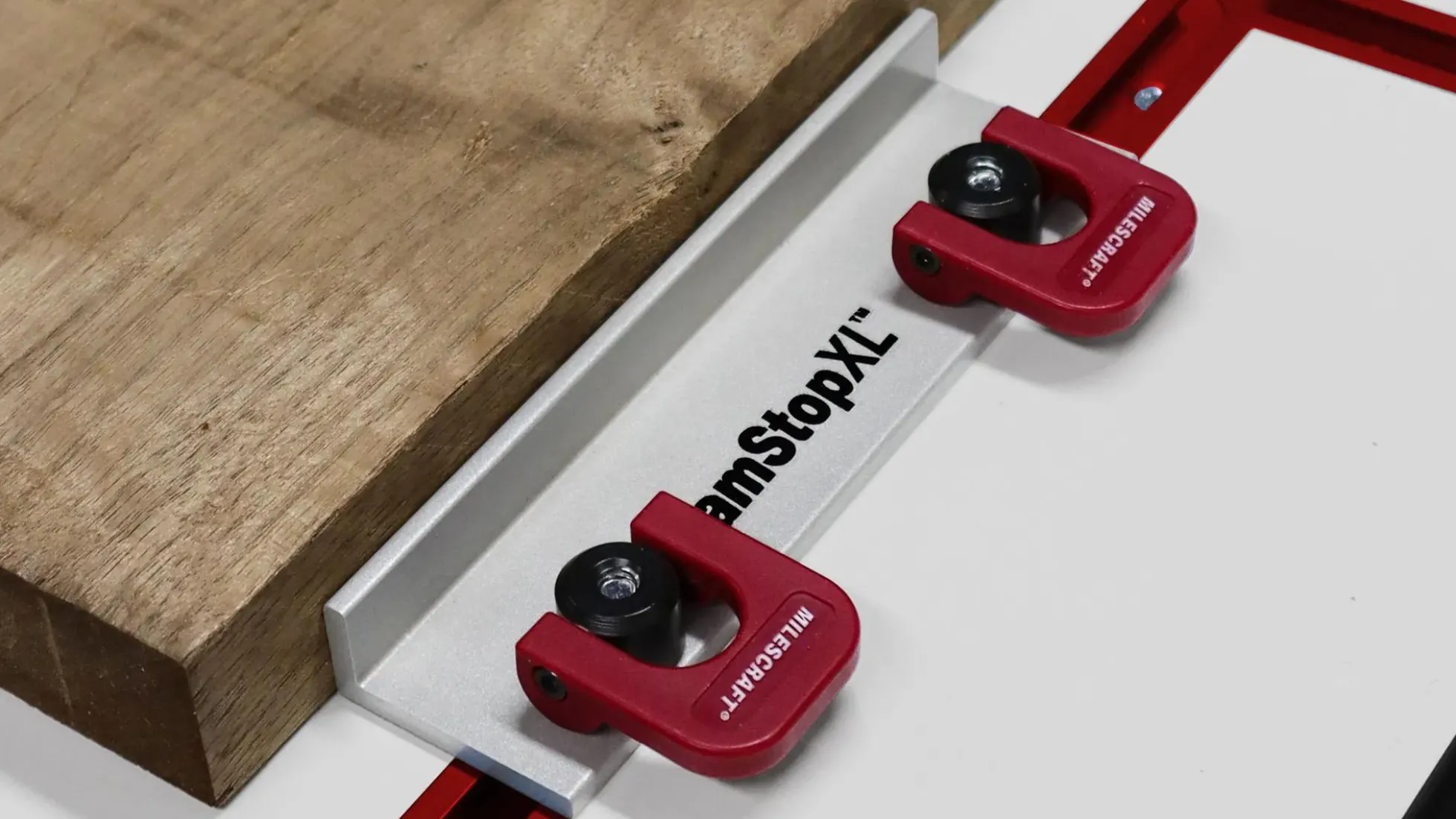 Milescraft CamStopsXL™ Langer Anschlag für T-Schienen
