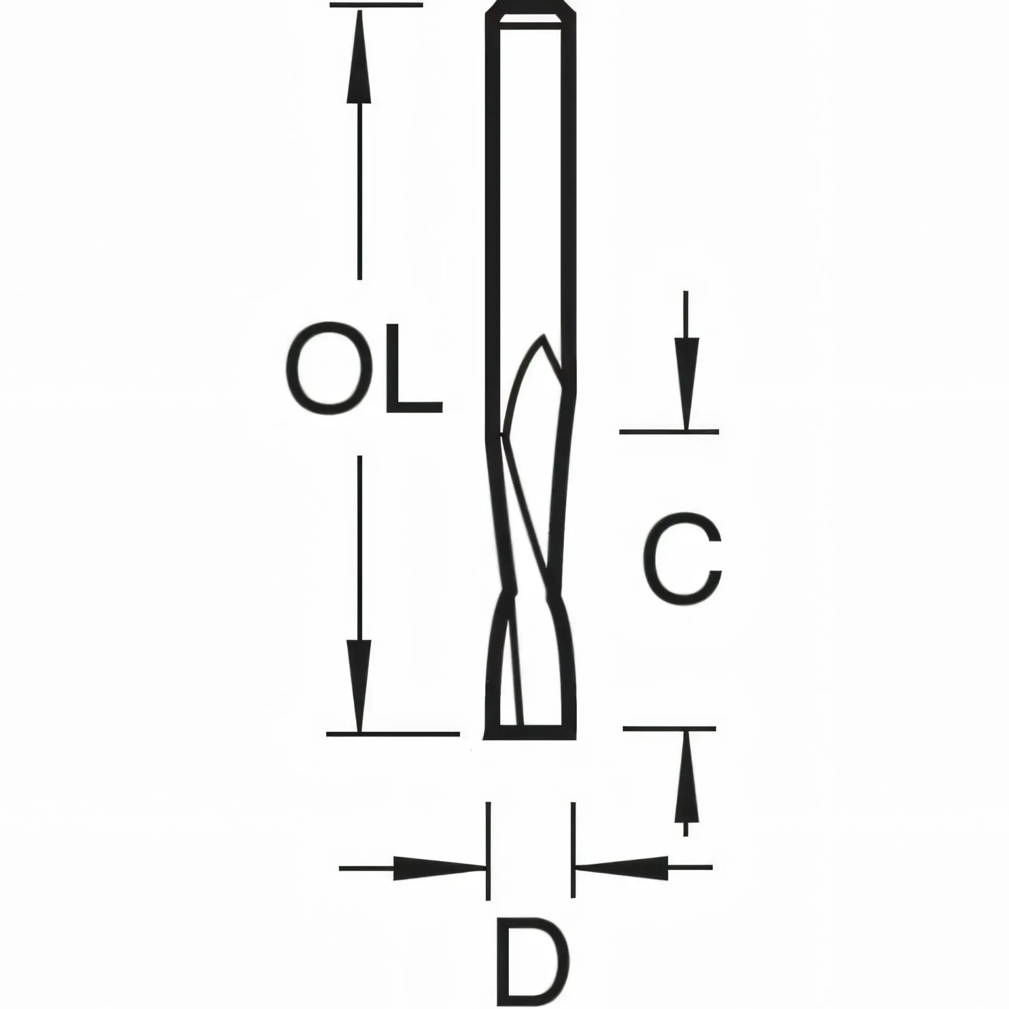 Mini Spiralnutfräser D2 S3 LD