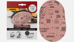 Mirka Ultimax Ligno Ø 125 mm P120, 10 Stück
