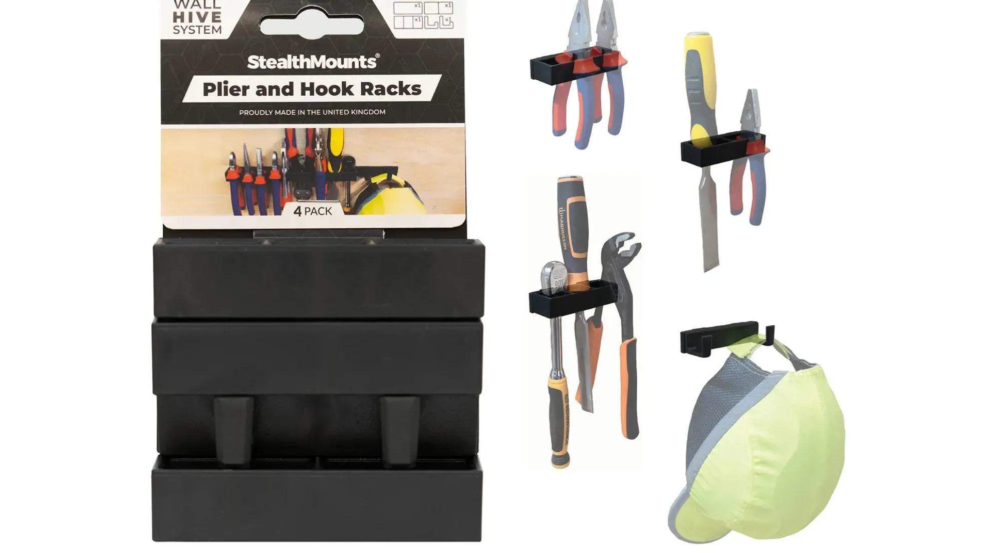 Modularer StealthMounts Wand-Organizer für Handwerkzeuge, 4 St.