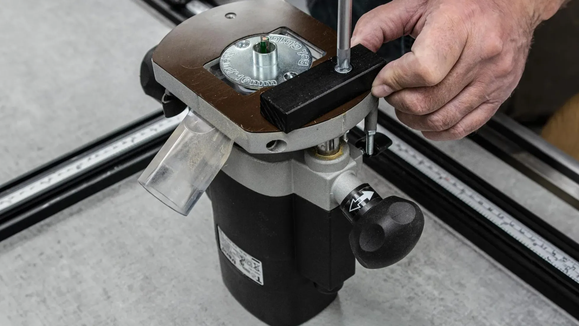 Multifrässchablone VARIJIG inkl. Spannklemmen