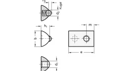 Nutenstein M6 für C-Profil - 10 Stück