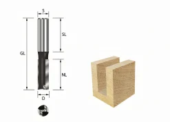 Nutfräser HW (HM) D5