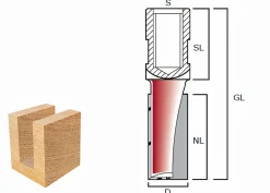 Nutfräser HW 24x25mm Innengewinde M12x1