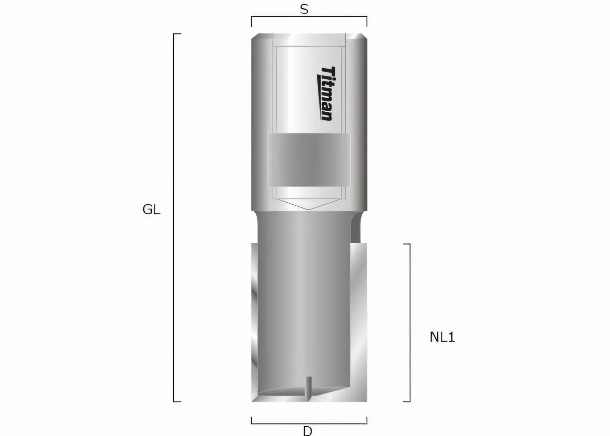 Nutfräser HW 25x25mm Innengewinde M12x1