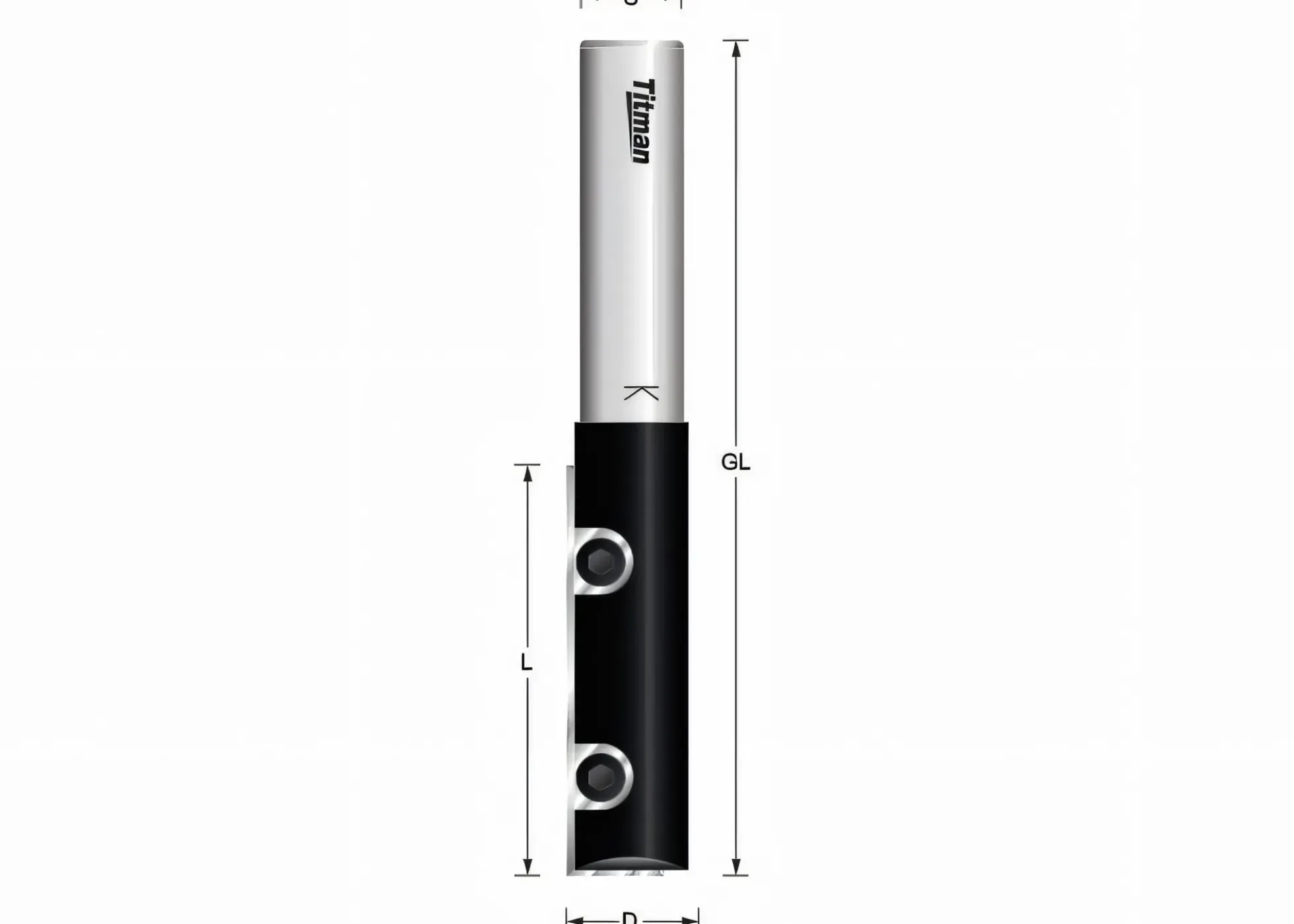 Nutfräser mit Wendeplatte Z1 D14 S12 L50
