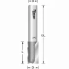 Nutfräser Z2 Ø 2 mm mit Grundschneide