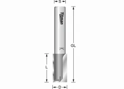 Nutfräser Z2 Ø 2 mm mit Grundschneide