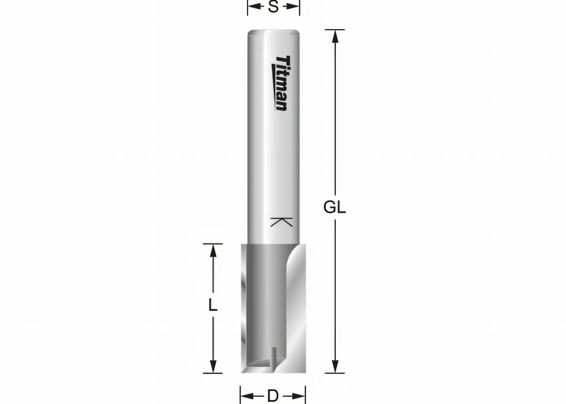 Nutfräser Z2 Ø 2 mm mit Grundschneide