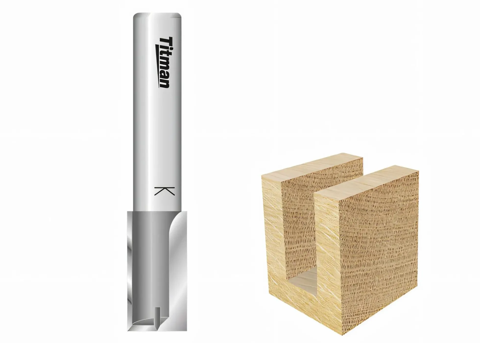 Nutfräser Z2 Ø 2 mm mit Grundschneide