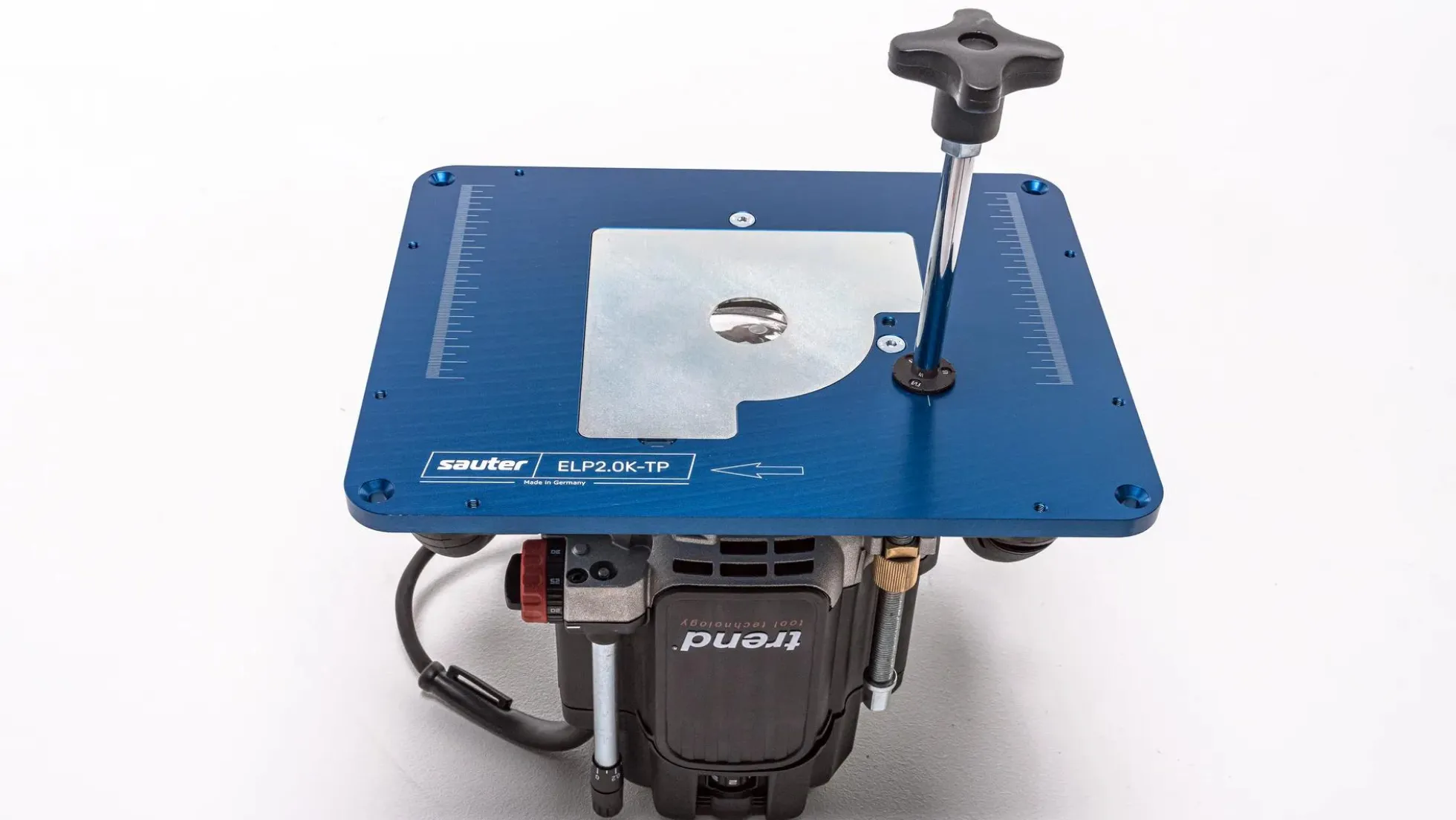 Oberfräse Trend T14EK mit sauter Einlegeplatte ELP2.0K-TP