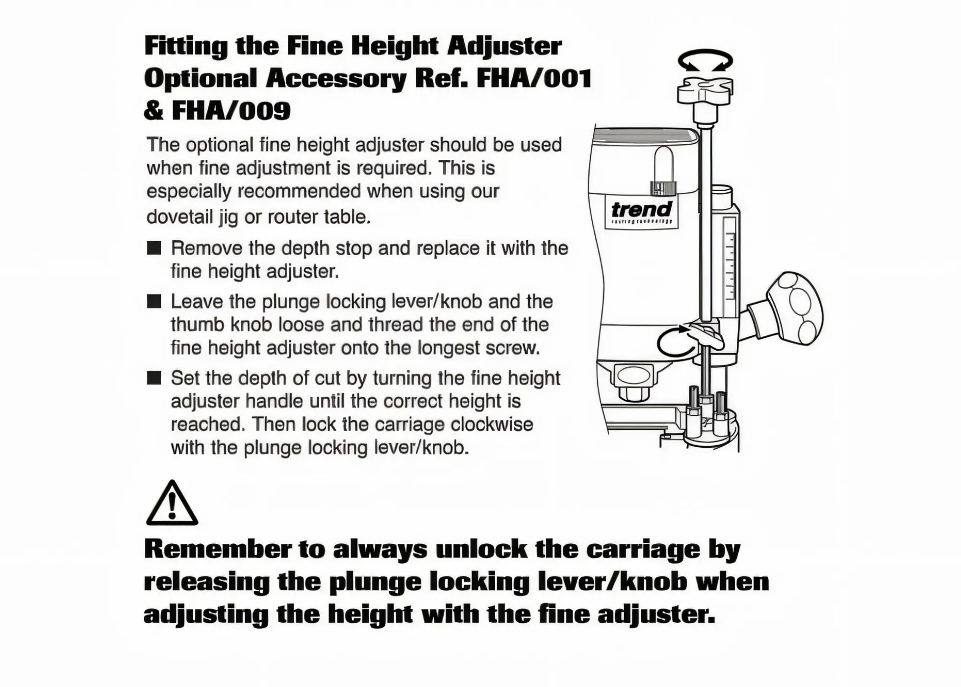 Perles Oberfräse OF3 inkl. Höhenfeineinsteller
