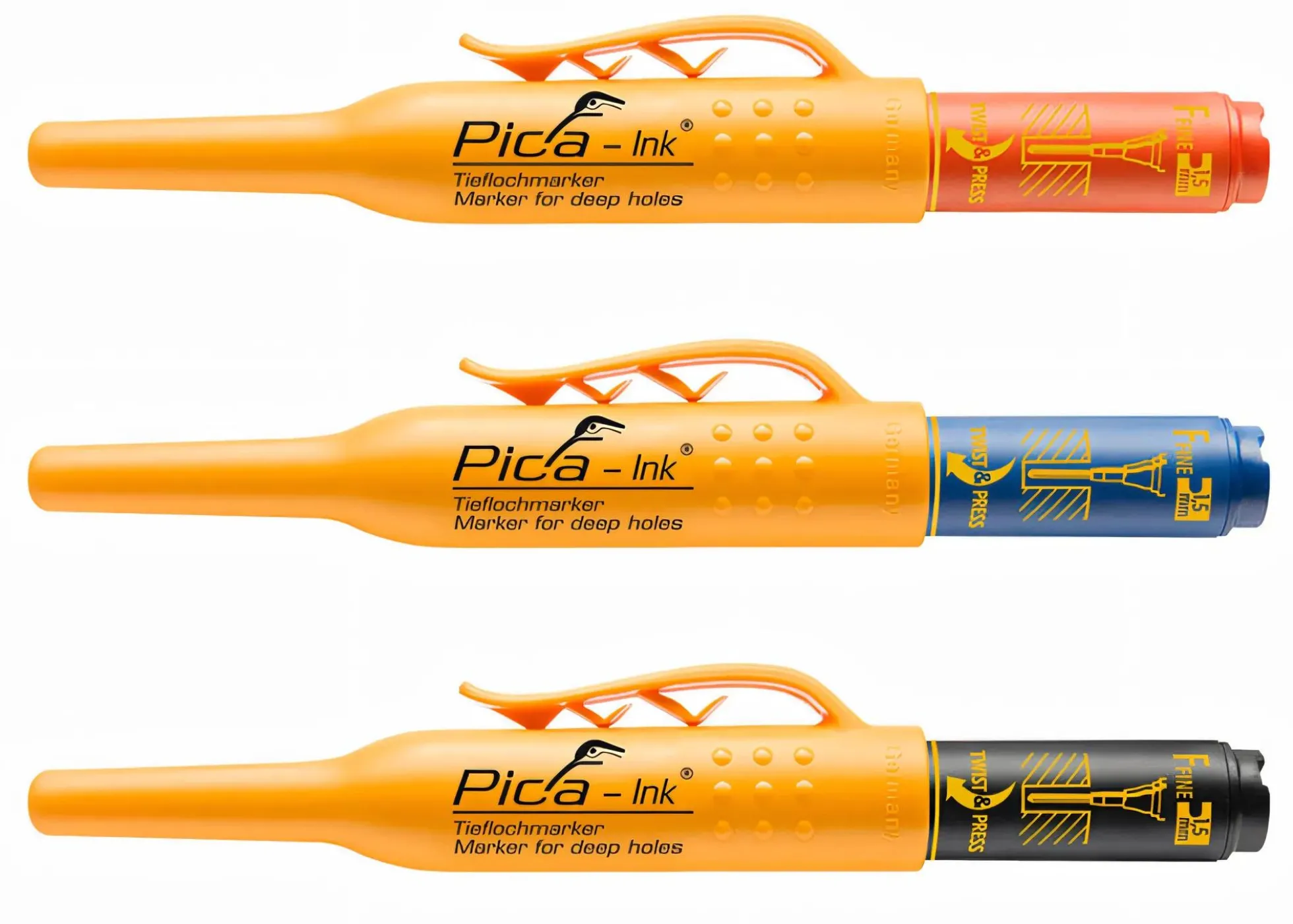 Pica INK Tieflochmarker Schwarz