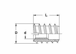 Rampa Muffe Typ A M6 15mm 10St.