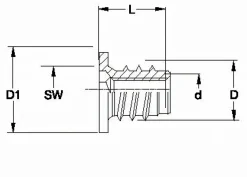 Rampa Muffe Typ SKDL M8 17mm 10St.