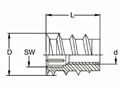 Rampa Muffe Typ SKD30 M5 12mm 10St.
