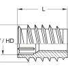 Rampa Muffe Typ SK330, M6 12x20 mm 10 St.