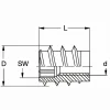 Rampa Muffe Typ SK M6 12x18mm 10St.
