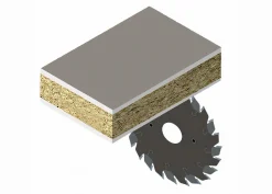 Ritzsägeblatt HM 100 x 3,1-4,3/2,2 x 22 mm, Z=24