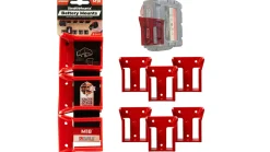 Rote StealthMounts Akkuhalterungen für Milwaukee M18 18V, 6 St.