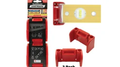 Rote StealthMounts Wasserwaagenhalterung