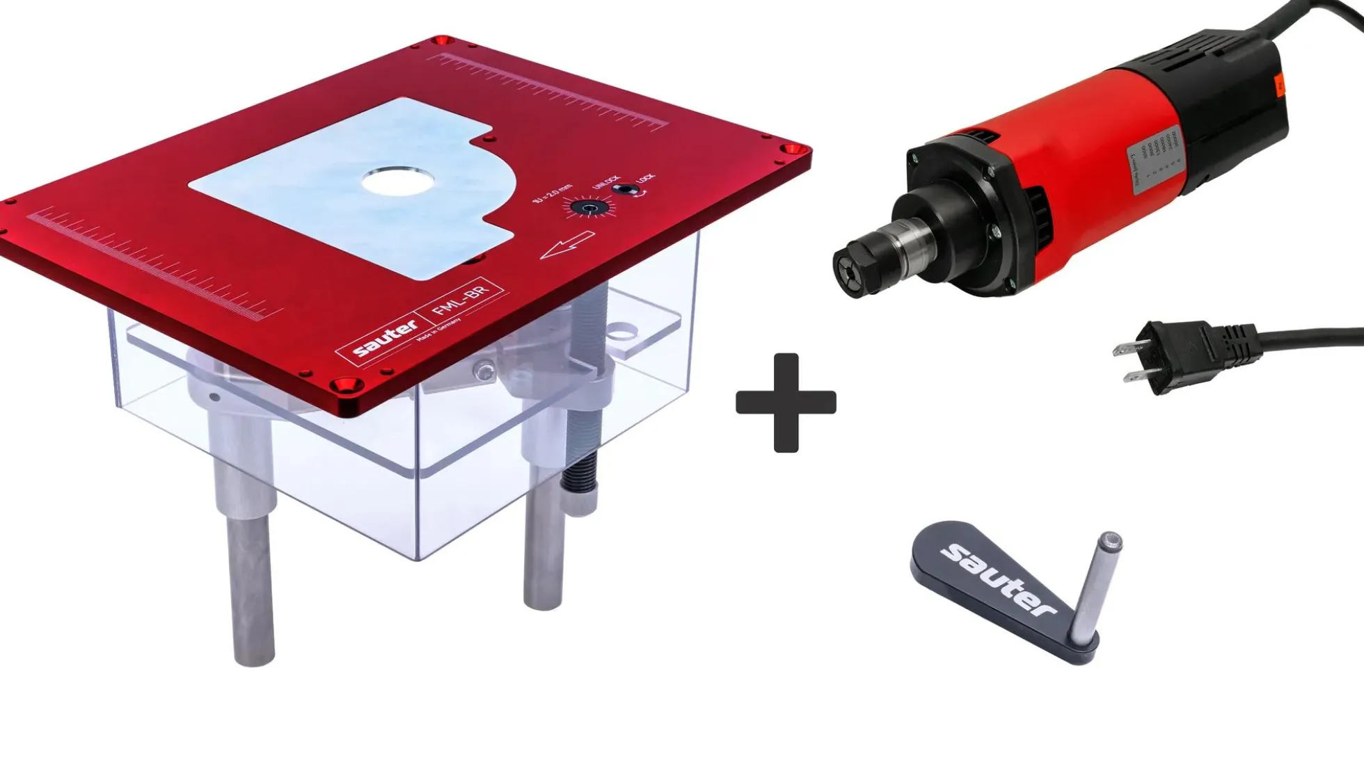 Router Lift FML-BR and Suhner Motor Starter Set - US Red Edition