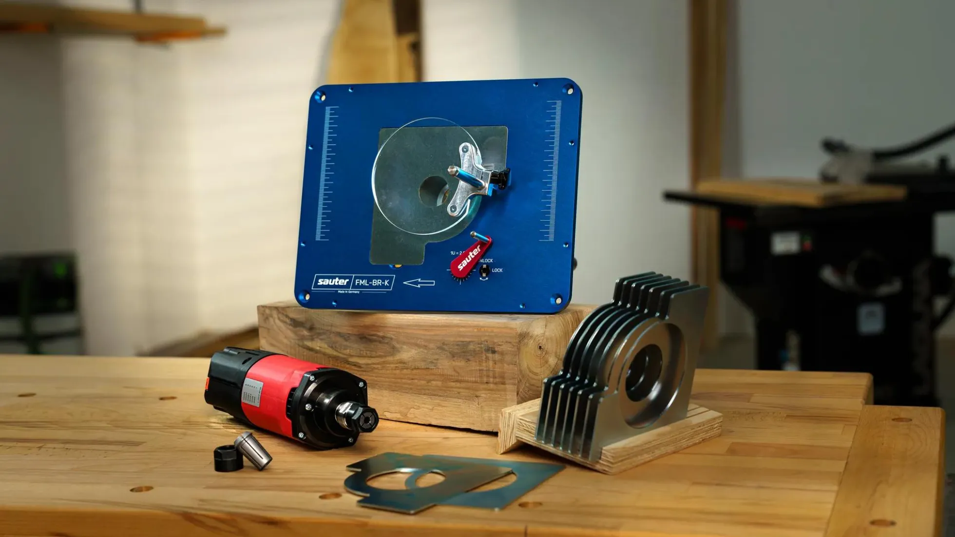 Router Lift FML-BR and Suhner Motor Complete Set - US Blue Edition