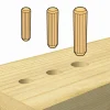 50 Runddübel - Ø6mm x 30mm