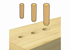 50 Runddübel - Ø10mm x 35mm