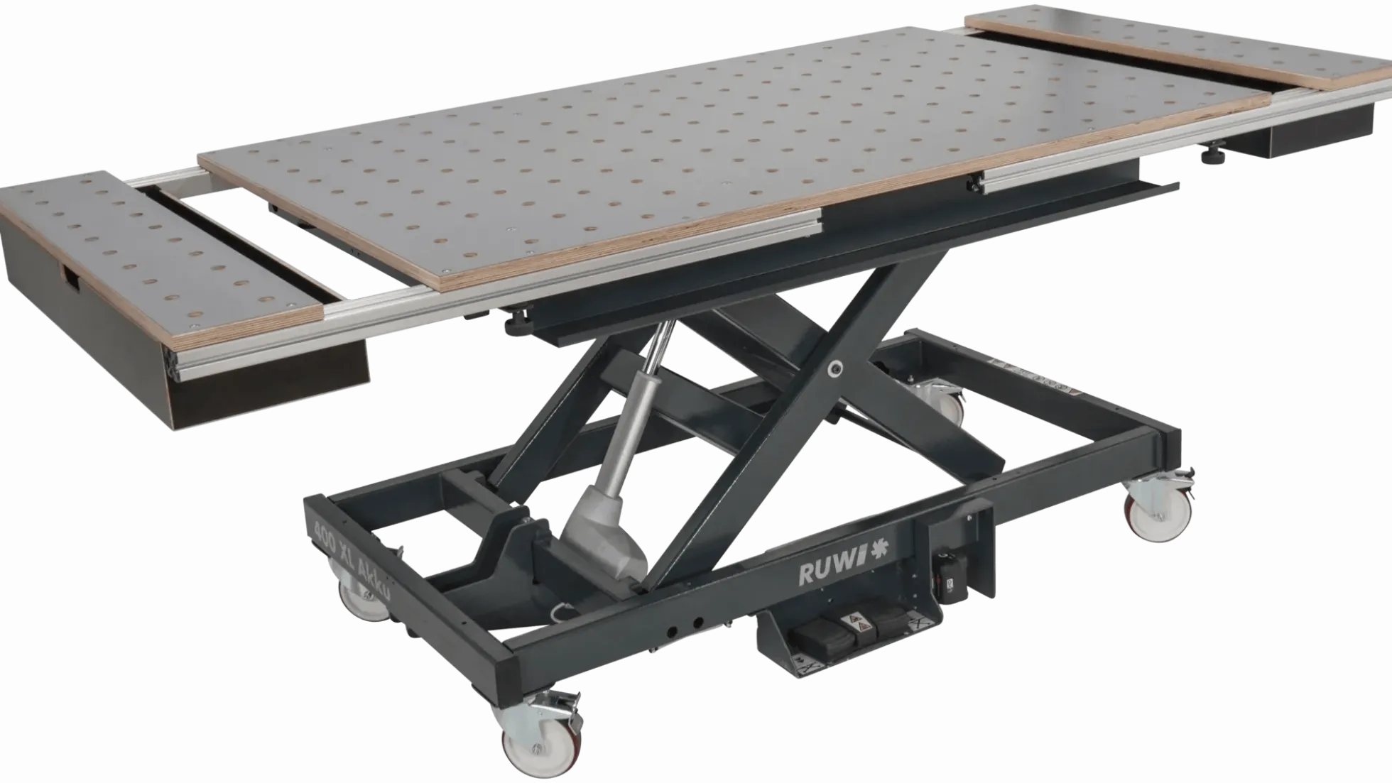 RUWI Ablagewinkel für Hubtisch 300 XL / 400 XL Akku