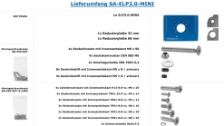 sauter Einlegeplatte ELP2.0-MINI mit Reduzierplatten