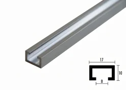 sauter Profilschiene ELOXIERT - 1200 mm
