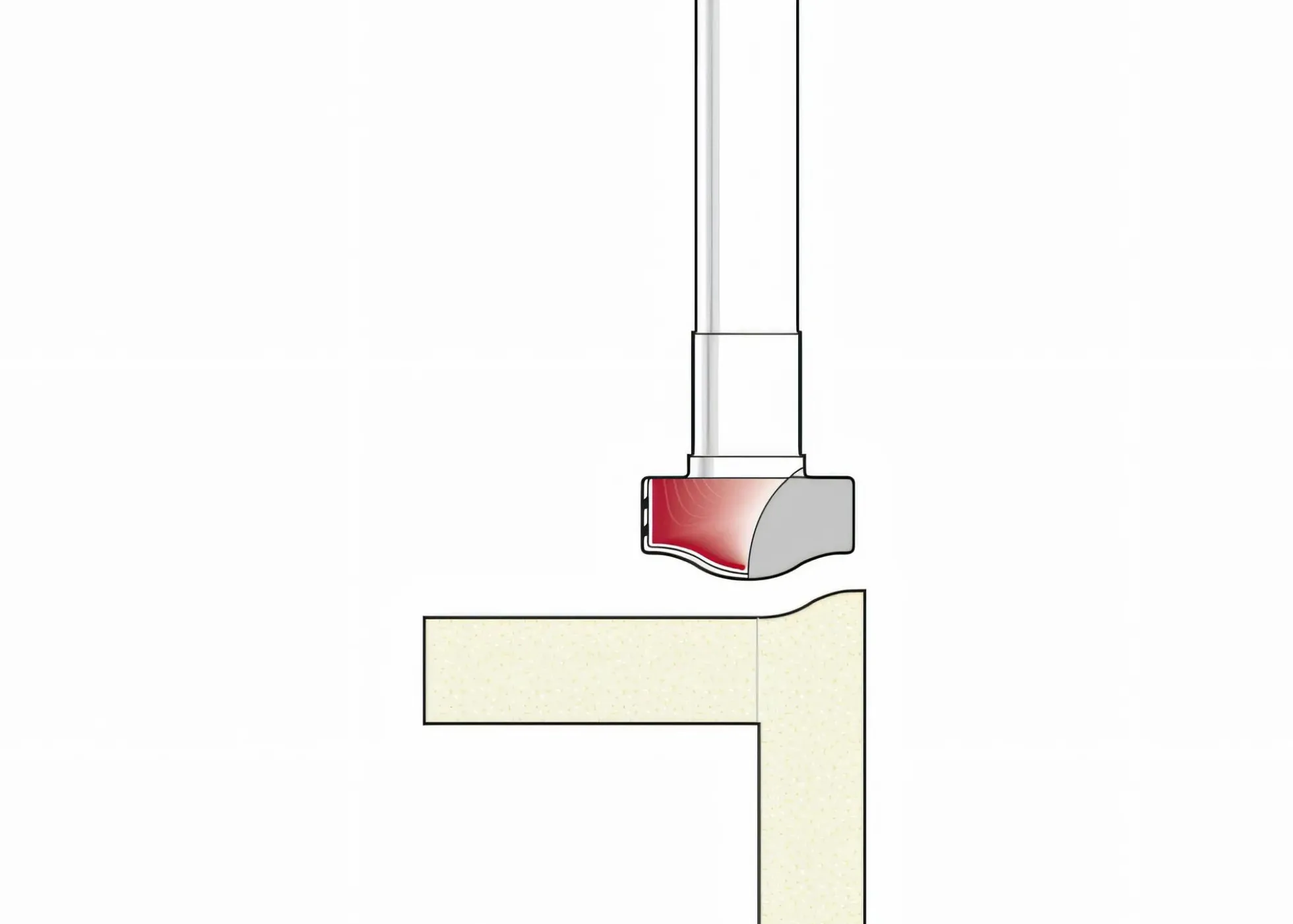 Schwallrandprofilfräser Corian Z2